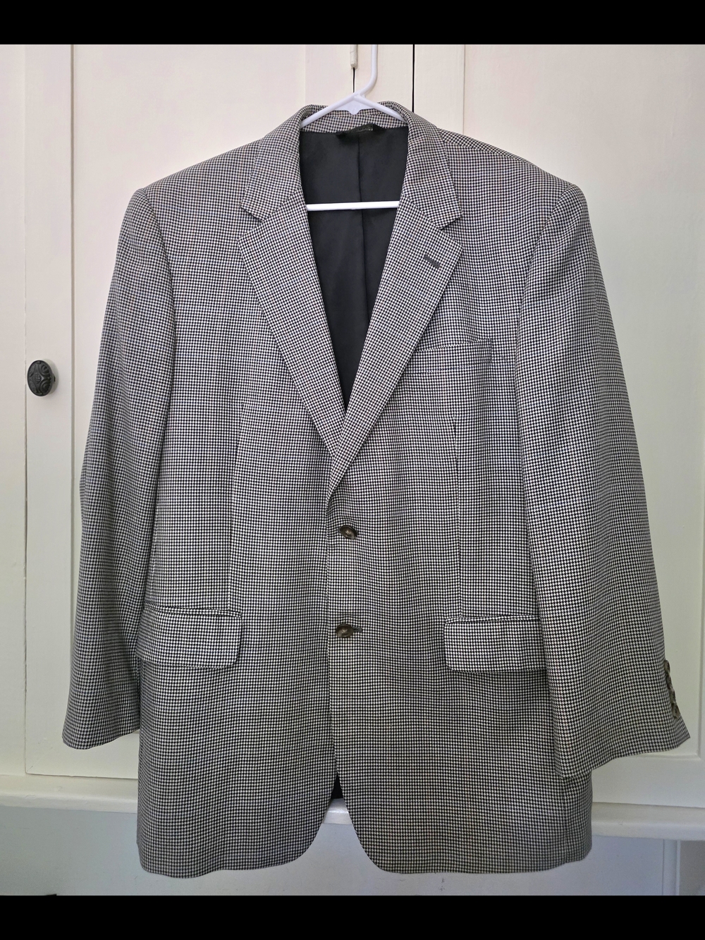 Jos. A. Bank Men's Black & White Houndstooth Sport Coat